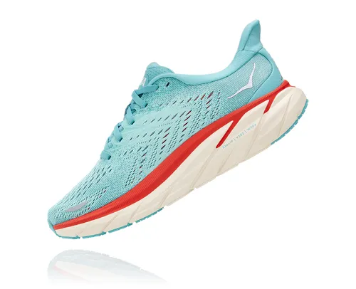 HOKA ONE ONE W CLIFTON 8 AQUARELLE/EGGSHELL BLUE